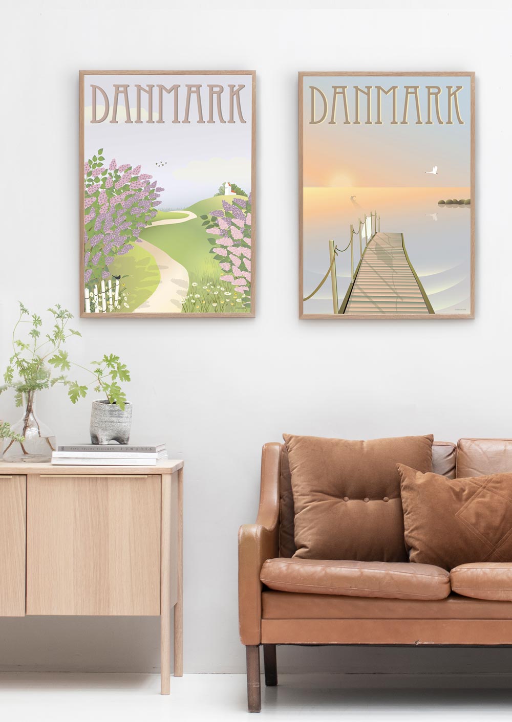 Vissevasse Denmark The Bathing Jetty Poster, 30x40 Cm