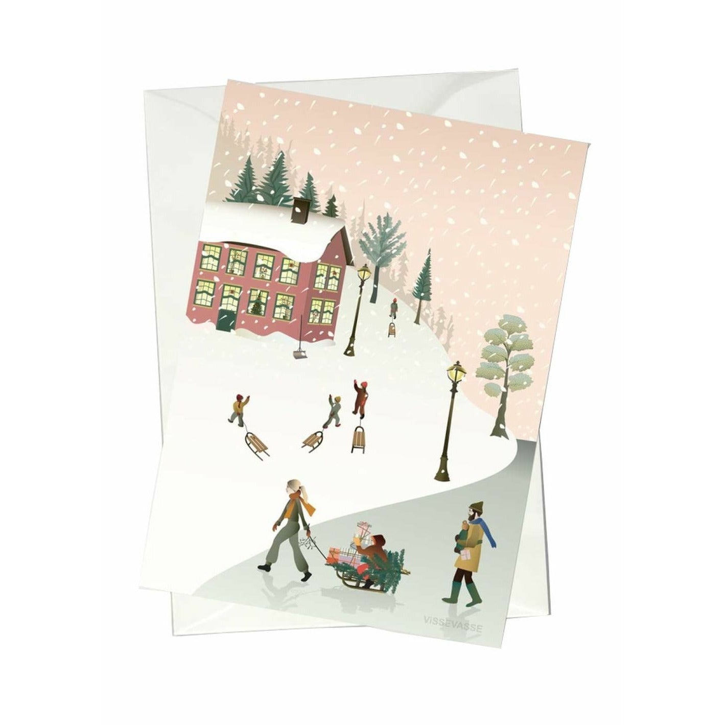 Vissevasse December Days Greeting Card, A6