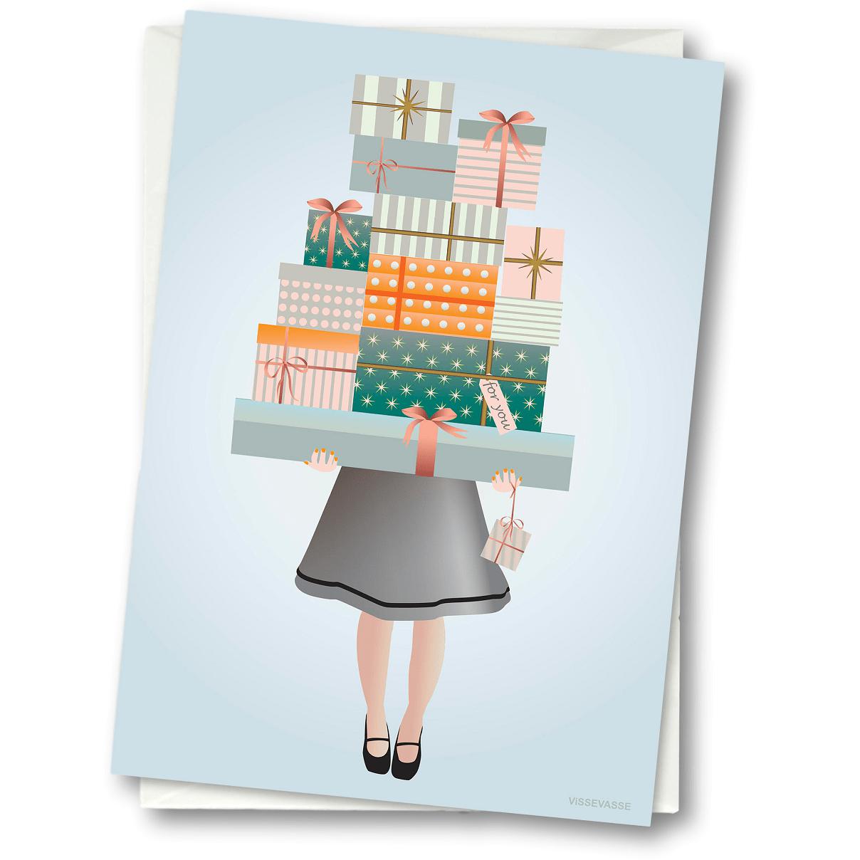 Vissevasse -gaver til dit lykønskningskort, 15 x21 cm