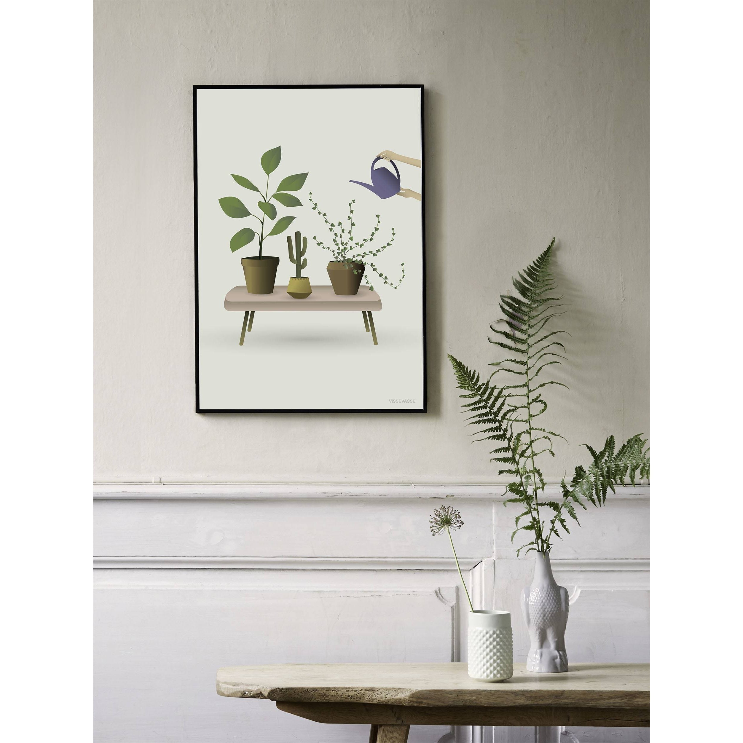 Vissevasse -Wachstumspflanzen Poster, 15 x21 cm