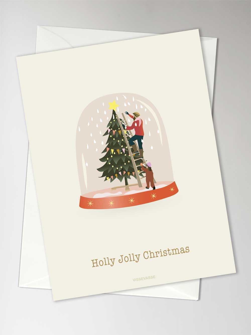 Vissevasse Holly Jolly Christmas Carte, A6
