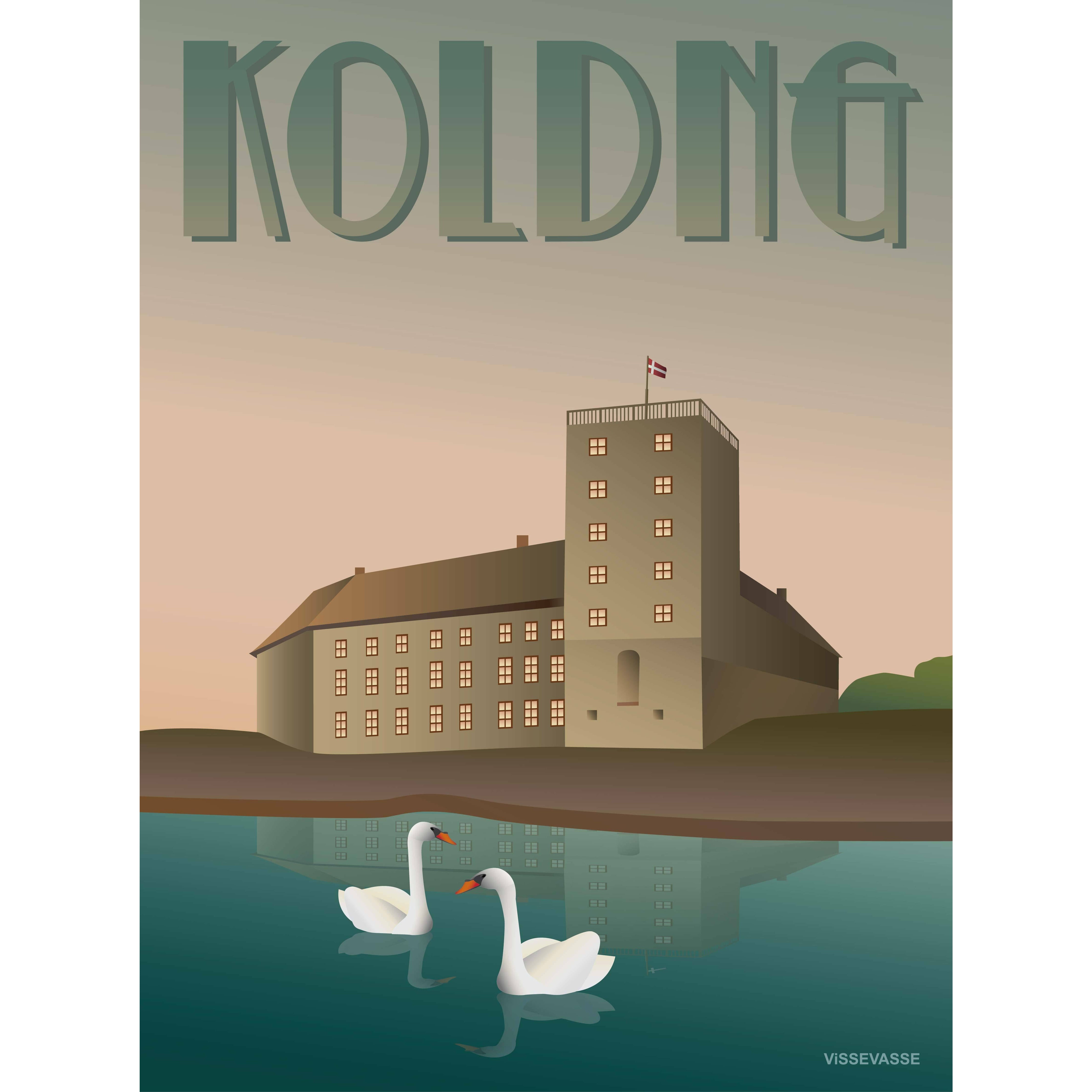 Vissevasse Kolding Koldinghaus plakat, 30 x40 cm
