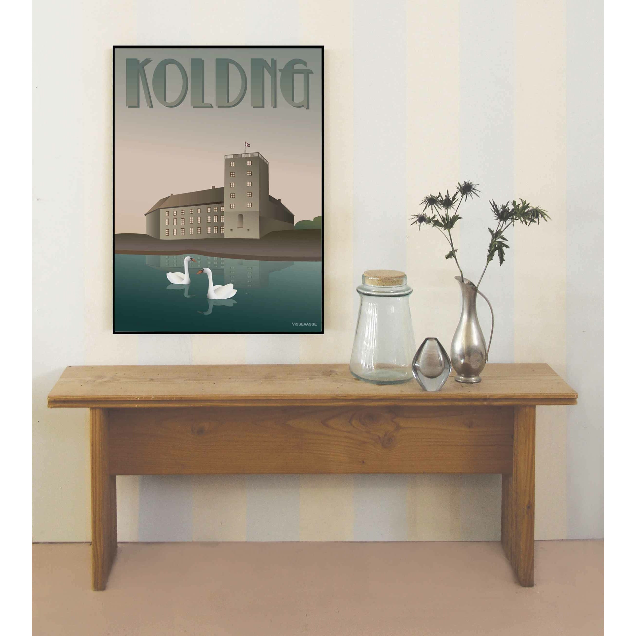 Vissevasse Kolding Koldinghaus Poster, 70 X100 Cm