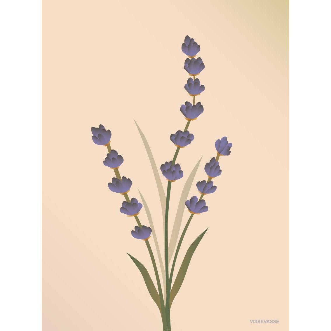 Vissevasse Lavender Greeting Card 15 X21 Cm, Nude
