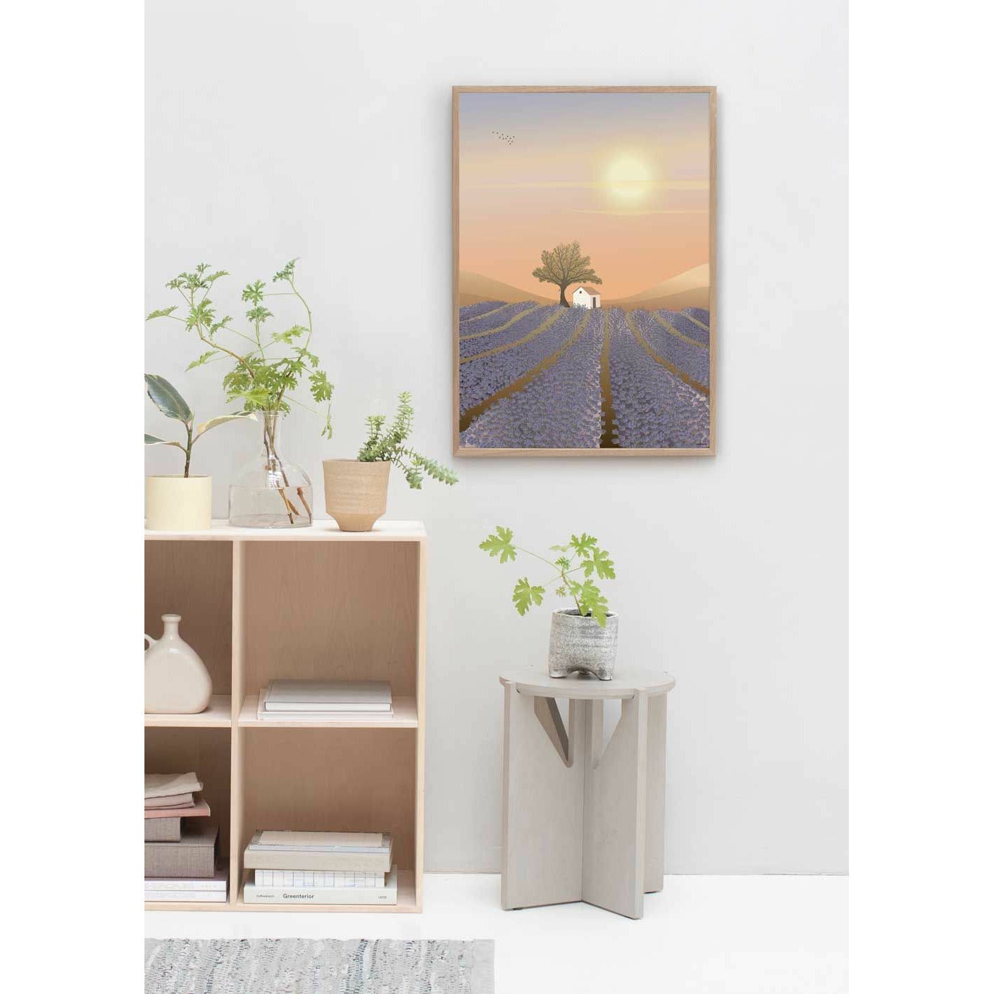 Affiche de champ Vissevasse Lavender, 15x21 cm