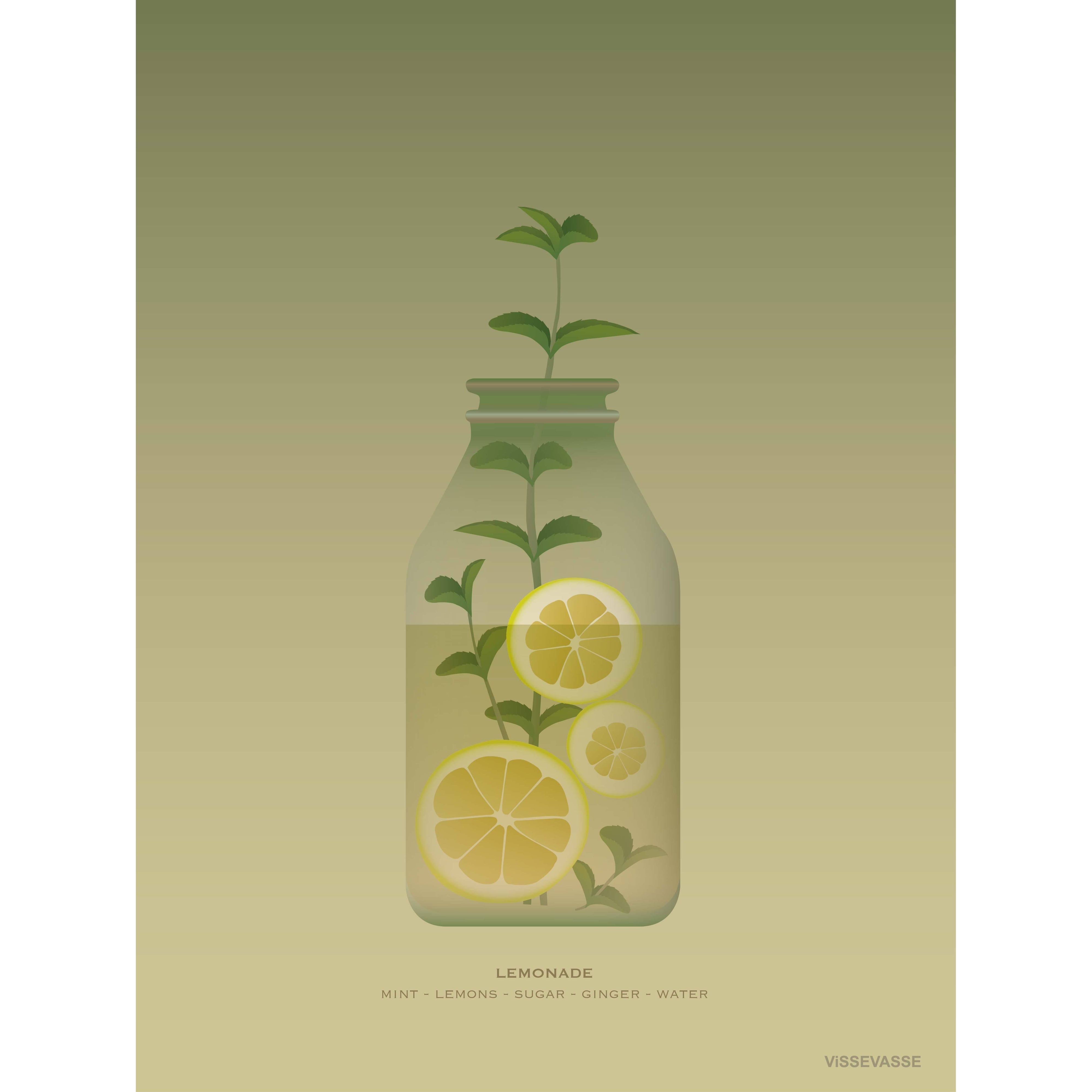 Vissevasse Limonade Poster, 15 x21 cm