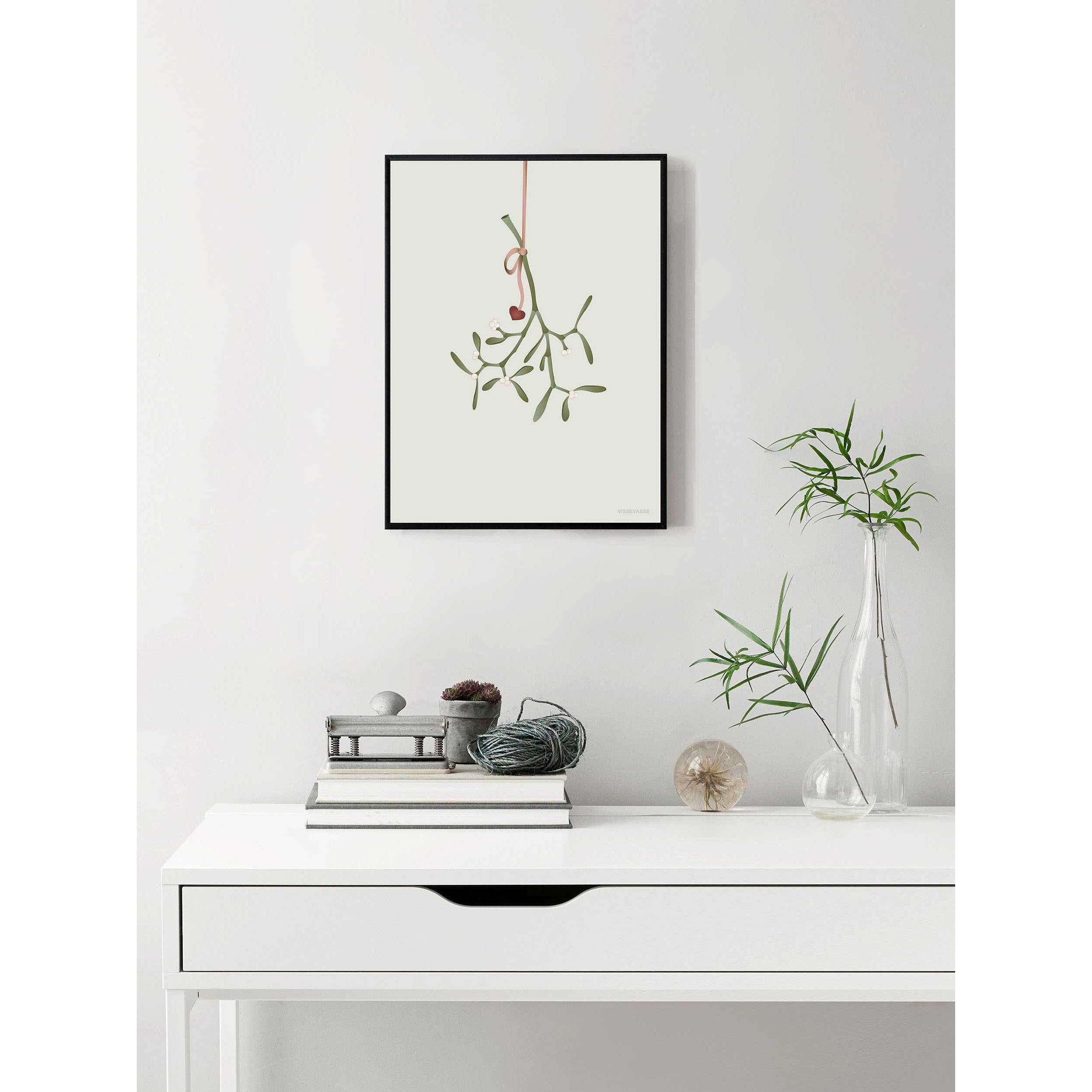 Vissevasse Mistletoe Poster, 15 X21 Cm