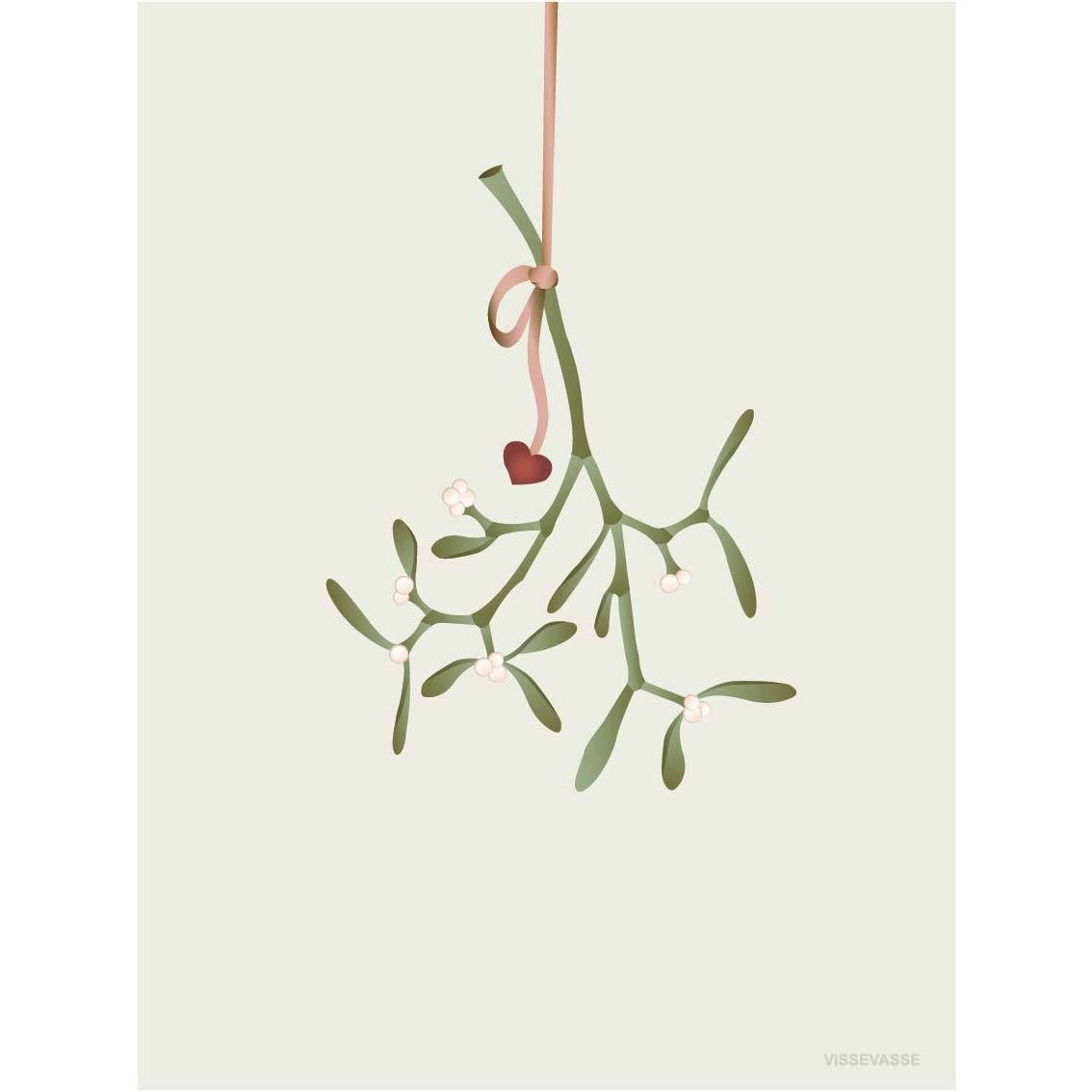 Vissevasse Mistletoe Poster, 30 x40 cm