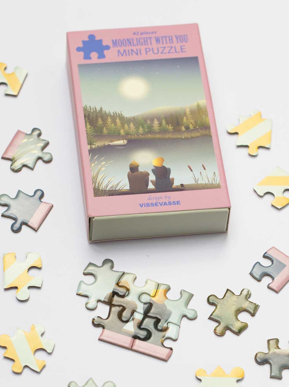 Vissevasse Moonlight mit dir Mini -Puzzle