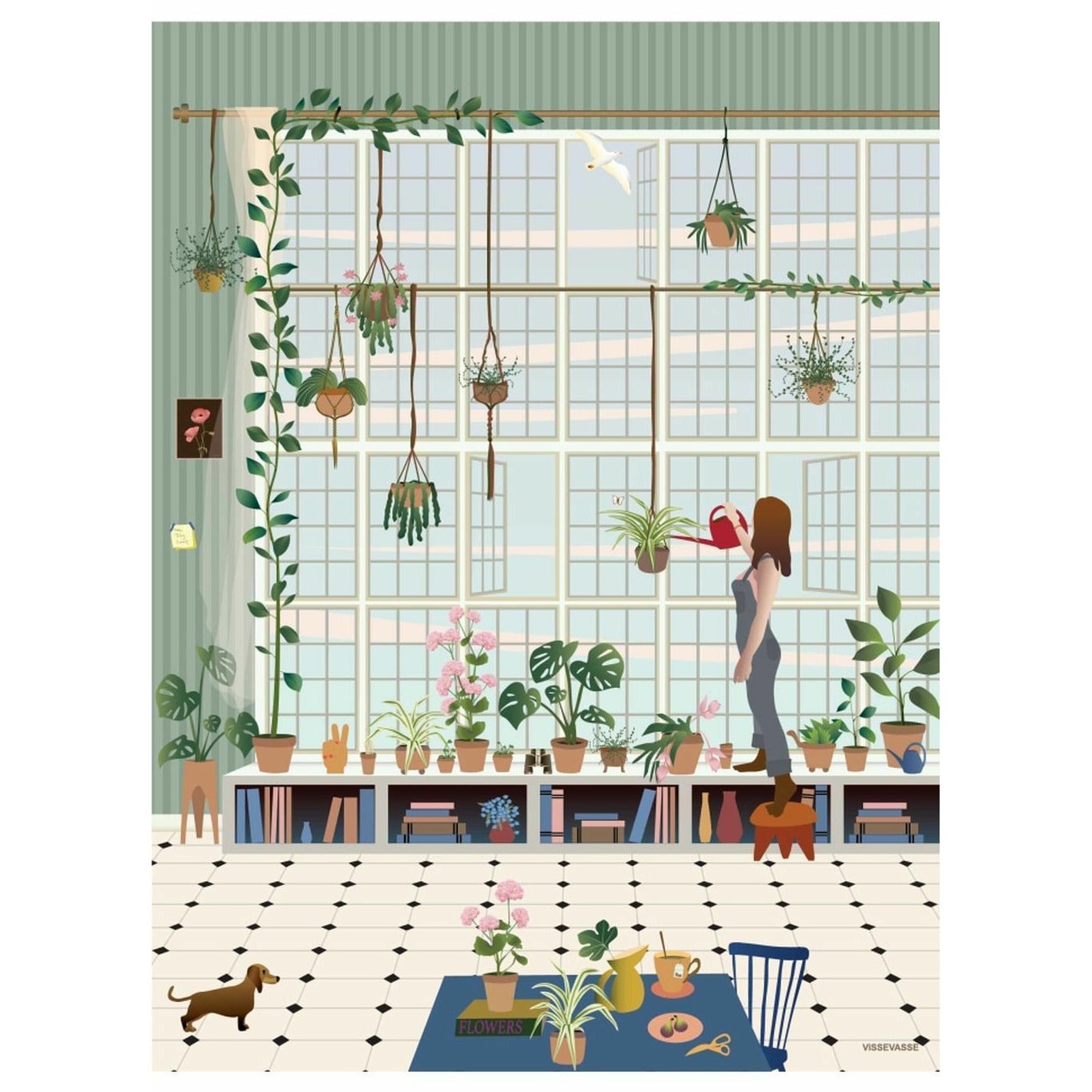 Vissevasse Plant Lover -affisch, 50 x 70 cm