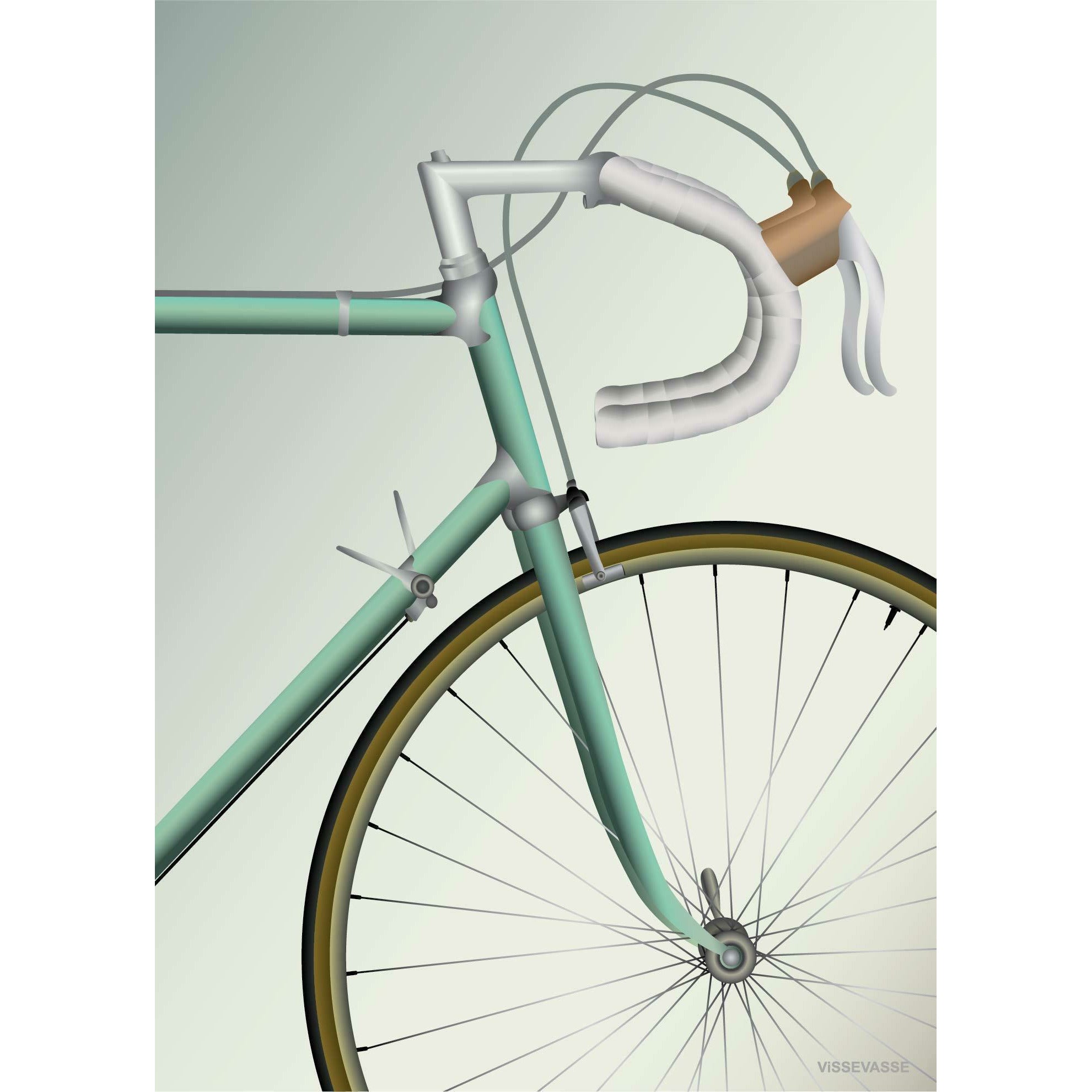 Vissevasse Road Cykelplakat, 30 x40 cm