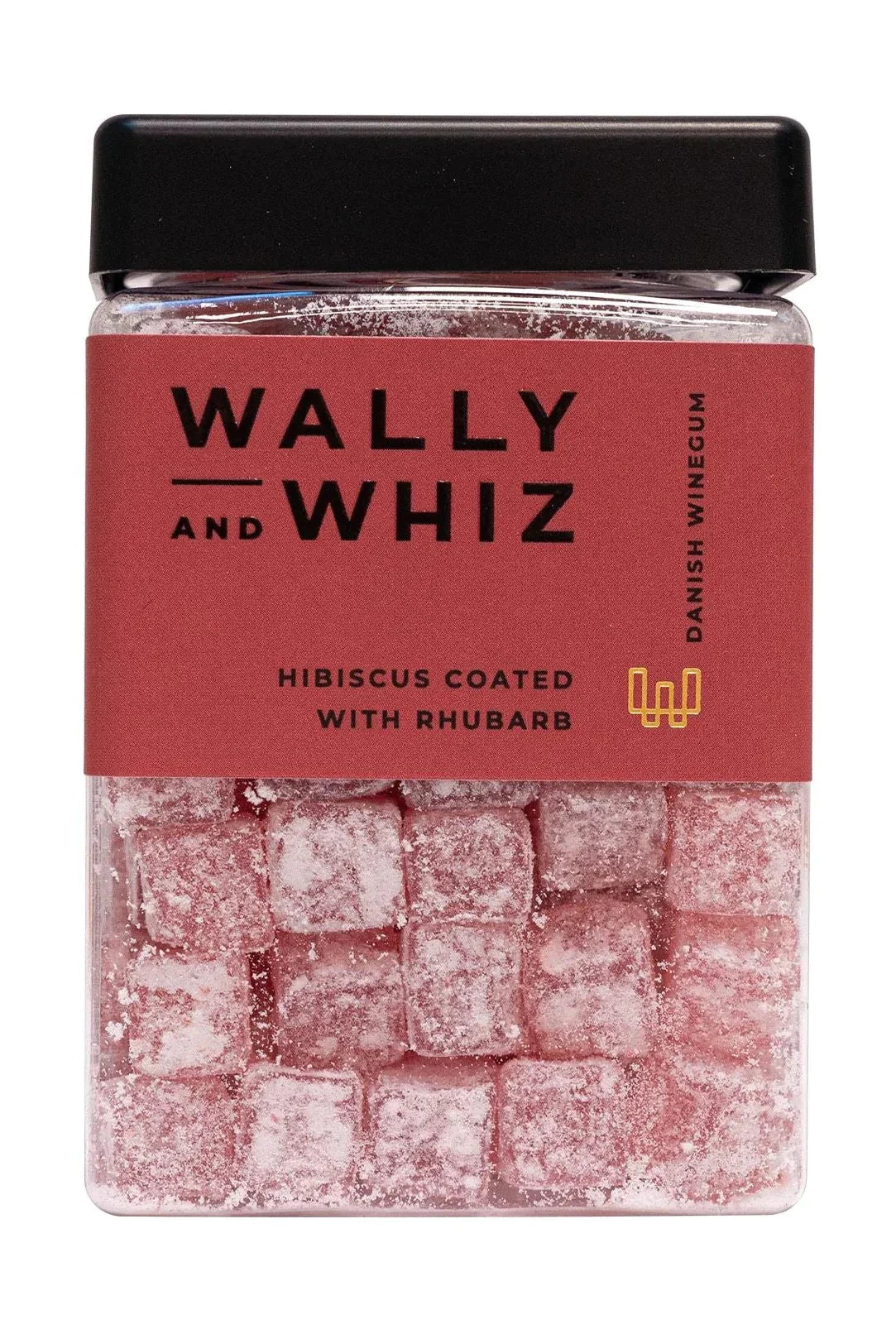 Wally und Whiz Wine Gum Cube, Hibiskus mit Rhabarber, 240g