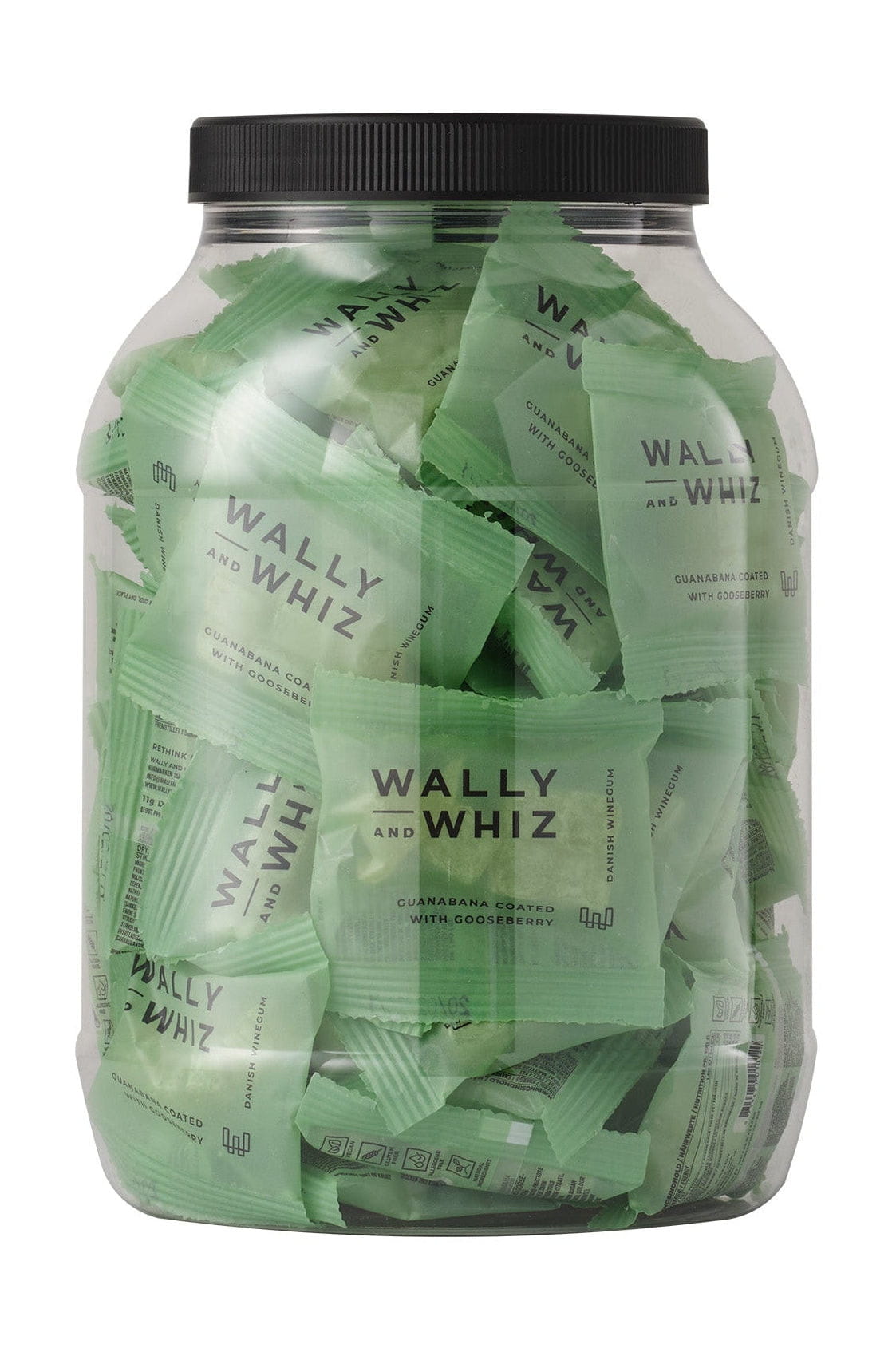 Wally and Whiz Easter Wine Rubber avec 50 sacs de 11 g, Guanabana avec groseillette