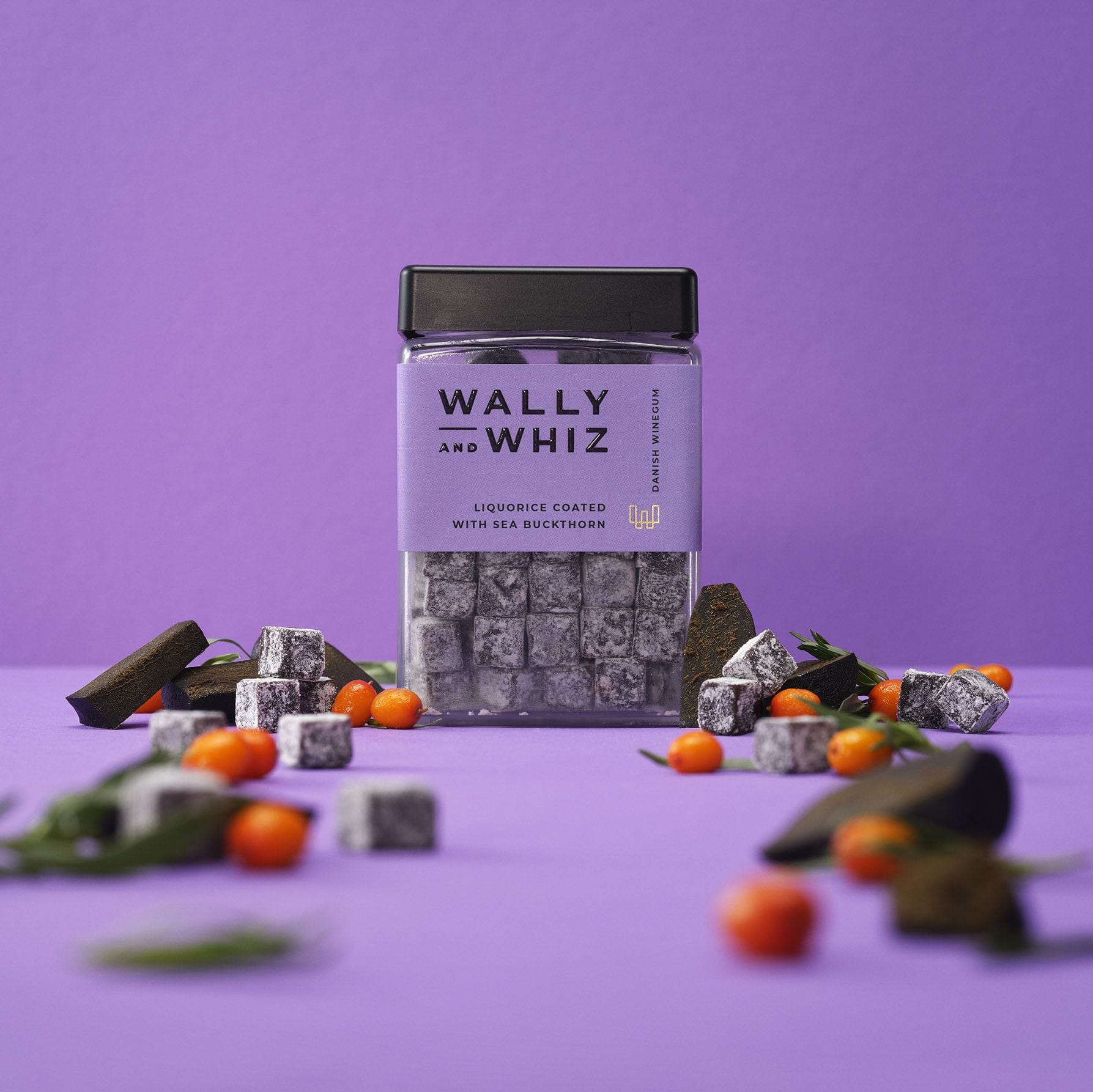 Wally und Whiz Wine Gum Cube, Lakritz mit Seebuckel, 240 g
