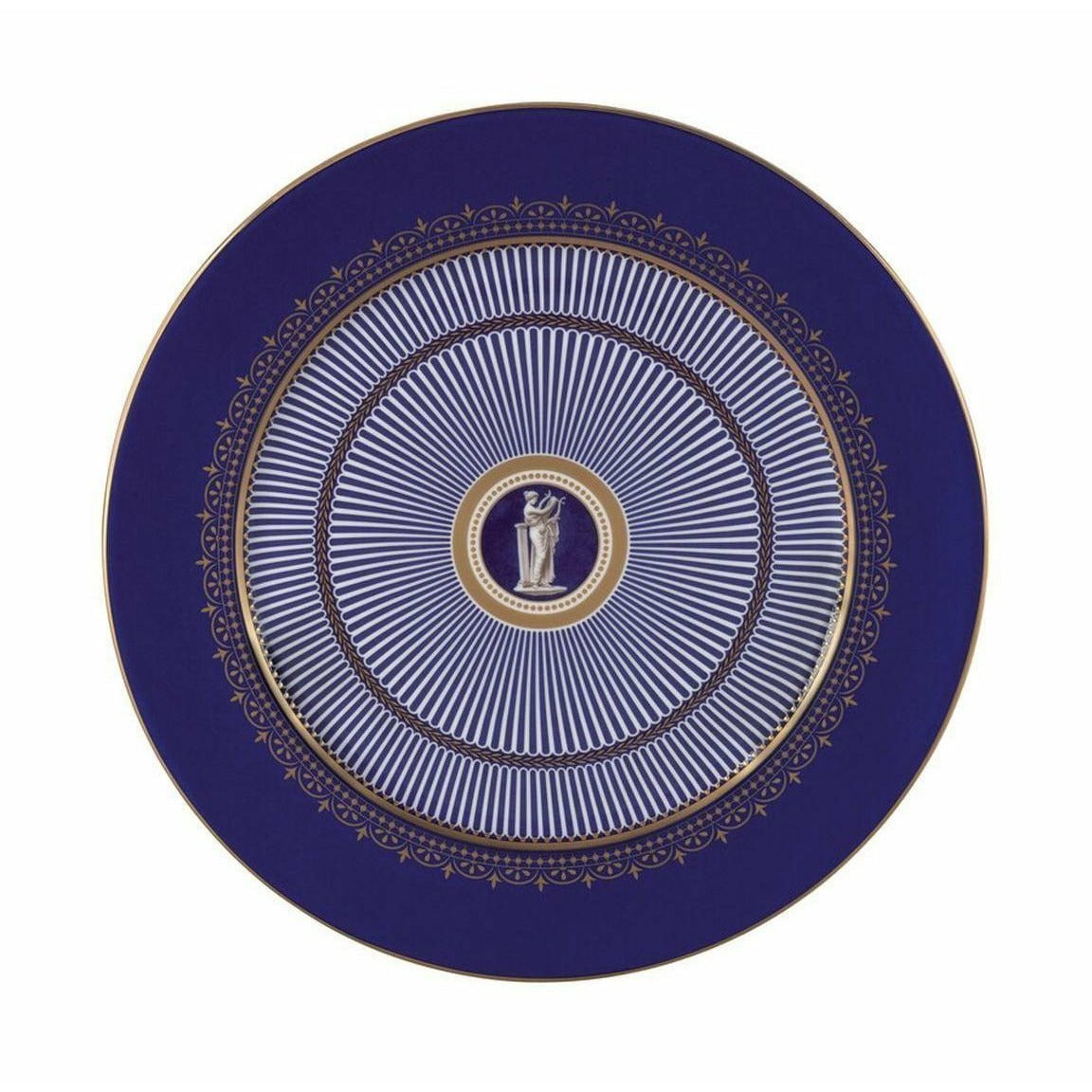Plaque de chargeur bleu Anthemion Wedgwood, Ø: 30 cm