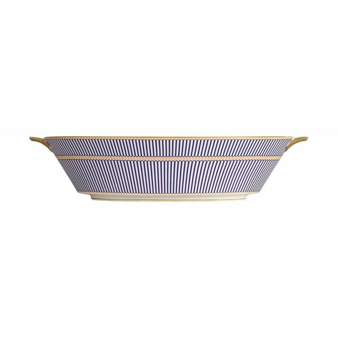 Anthemion Wedgwood Blue Oval Serving Bowl, W: 34 cm