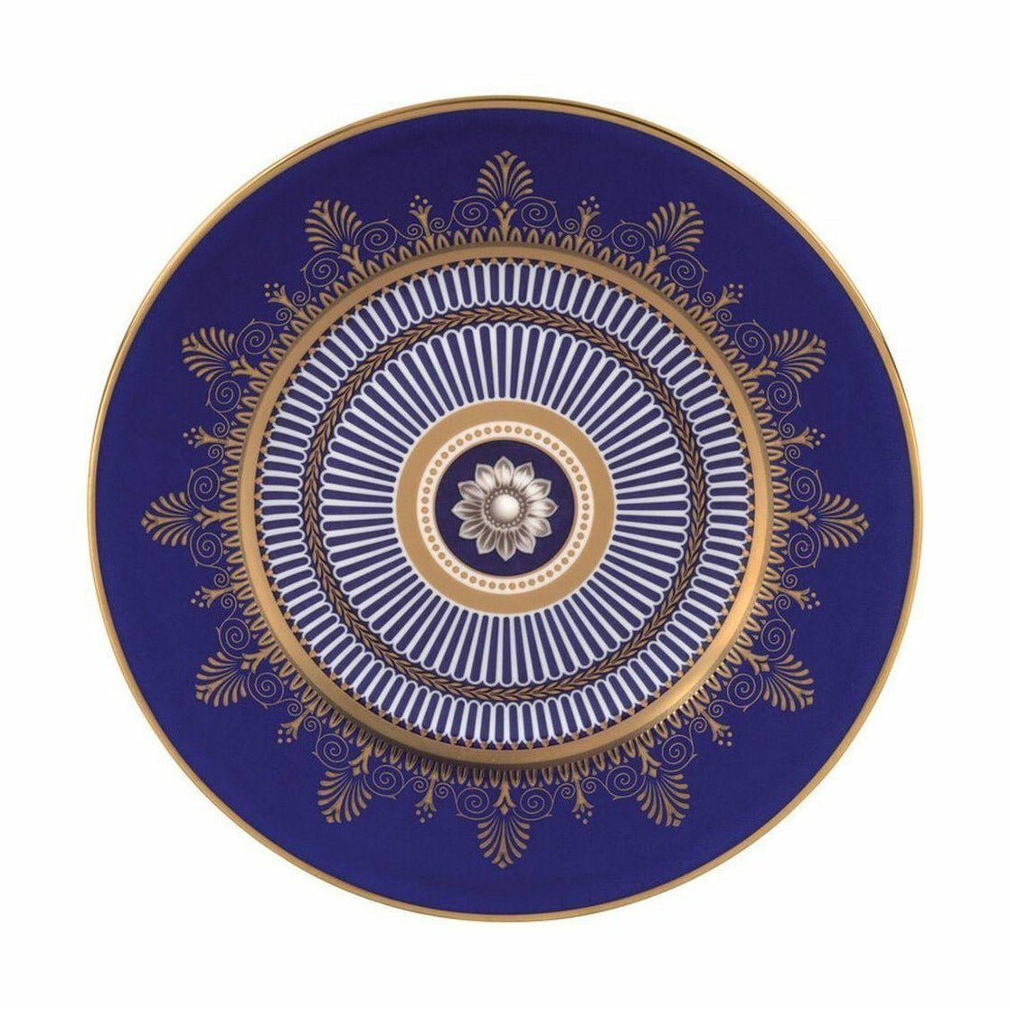 Plaque bleue Anthemion Wedgwood, Ø: 20 cm