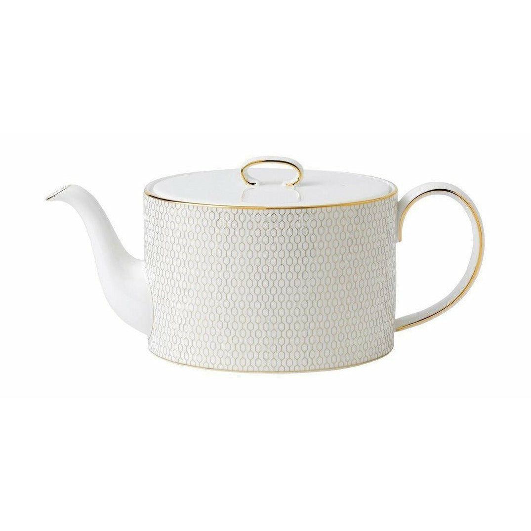 Wedgwood Arris Teapot 1 l Geschenkbox, Weiß/Gold