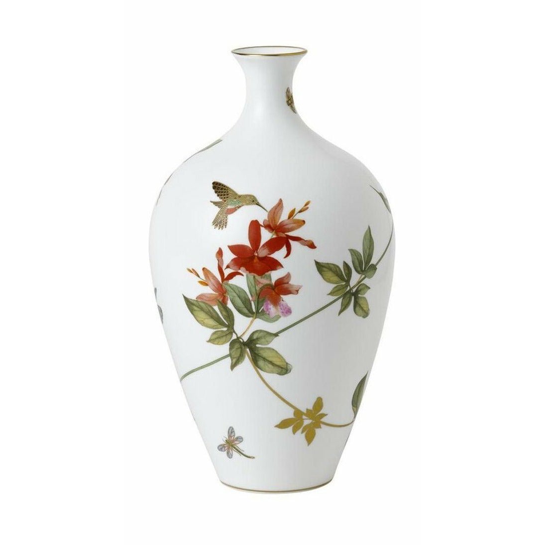 Vase de colibris de Wedgwood, H: 25 cm