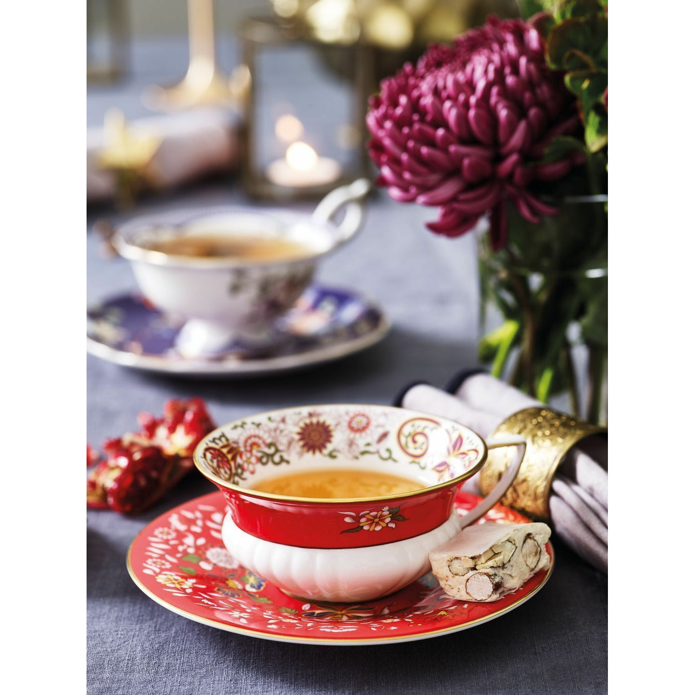 Wectwood wonderlust d'autres motifs de tasse de thé au jardin de minuit 0,15 L & Saucer Boîte à cadeaux