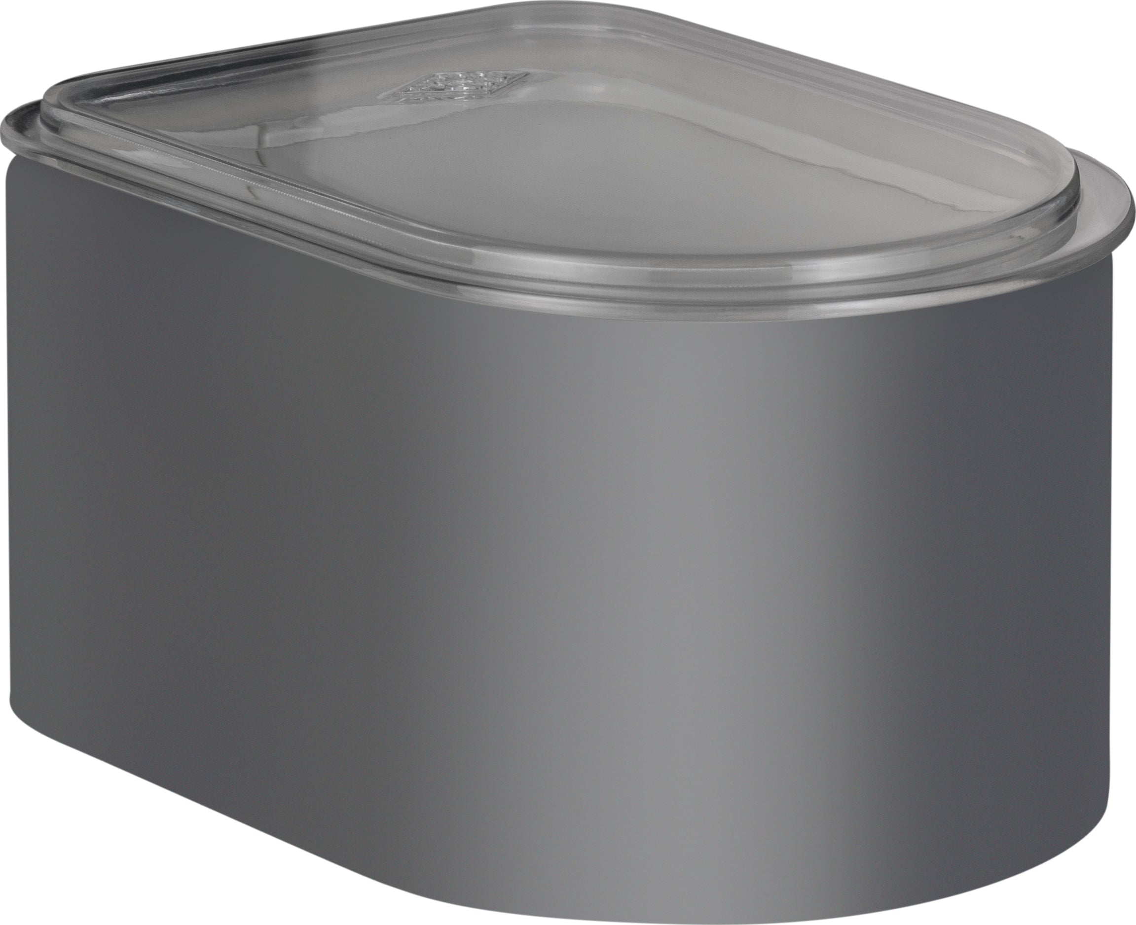 Wesco Canister 1 litro con tapa acrílica, gris fresco Matt