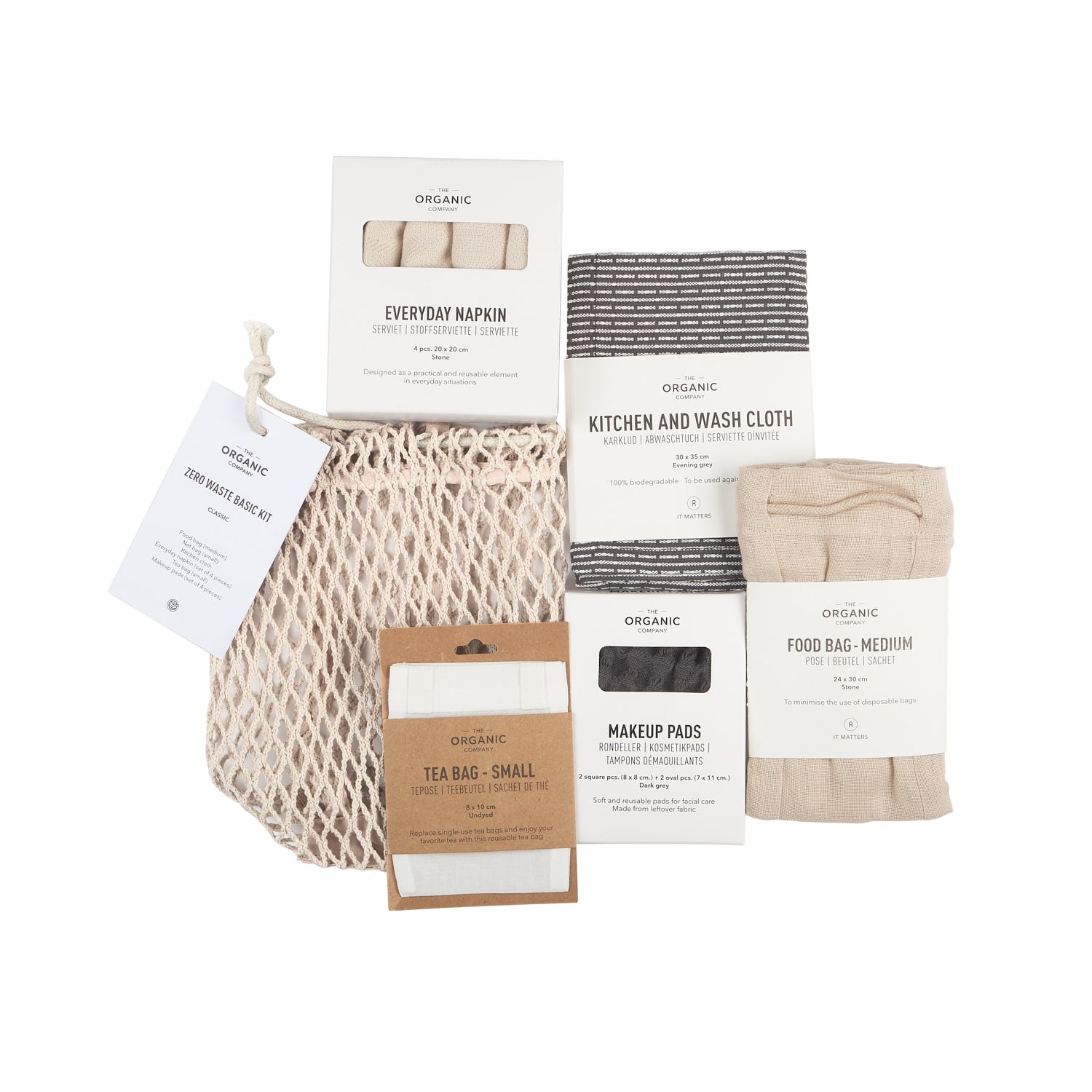 Organic Company Zero Waste Basic Kit, Classic