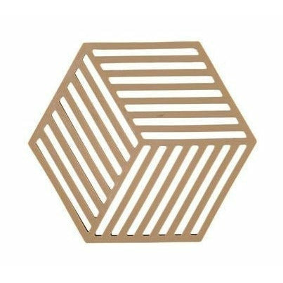 Zone Denmark Hexagon Coaster, Dark Camel