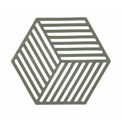 Zone Danemark Hexagon Coaster, Olive Taupe