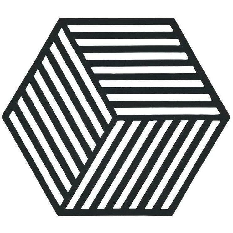 Zone Dänemark Hexagon Coaster, schwarz