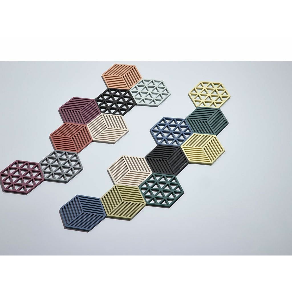 Zone Dänemark Hexagon Coaster, warmes Grau