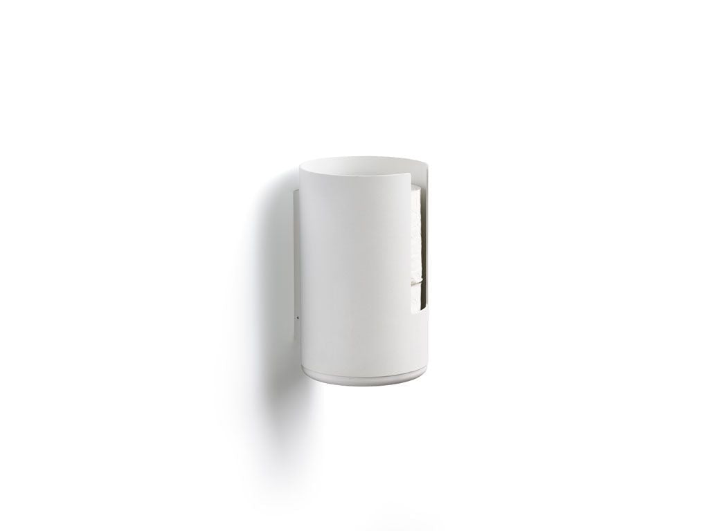 Zone Denmark Rangement pour papier toilette à bord pour mur, blanc