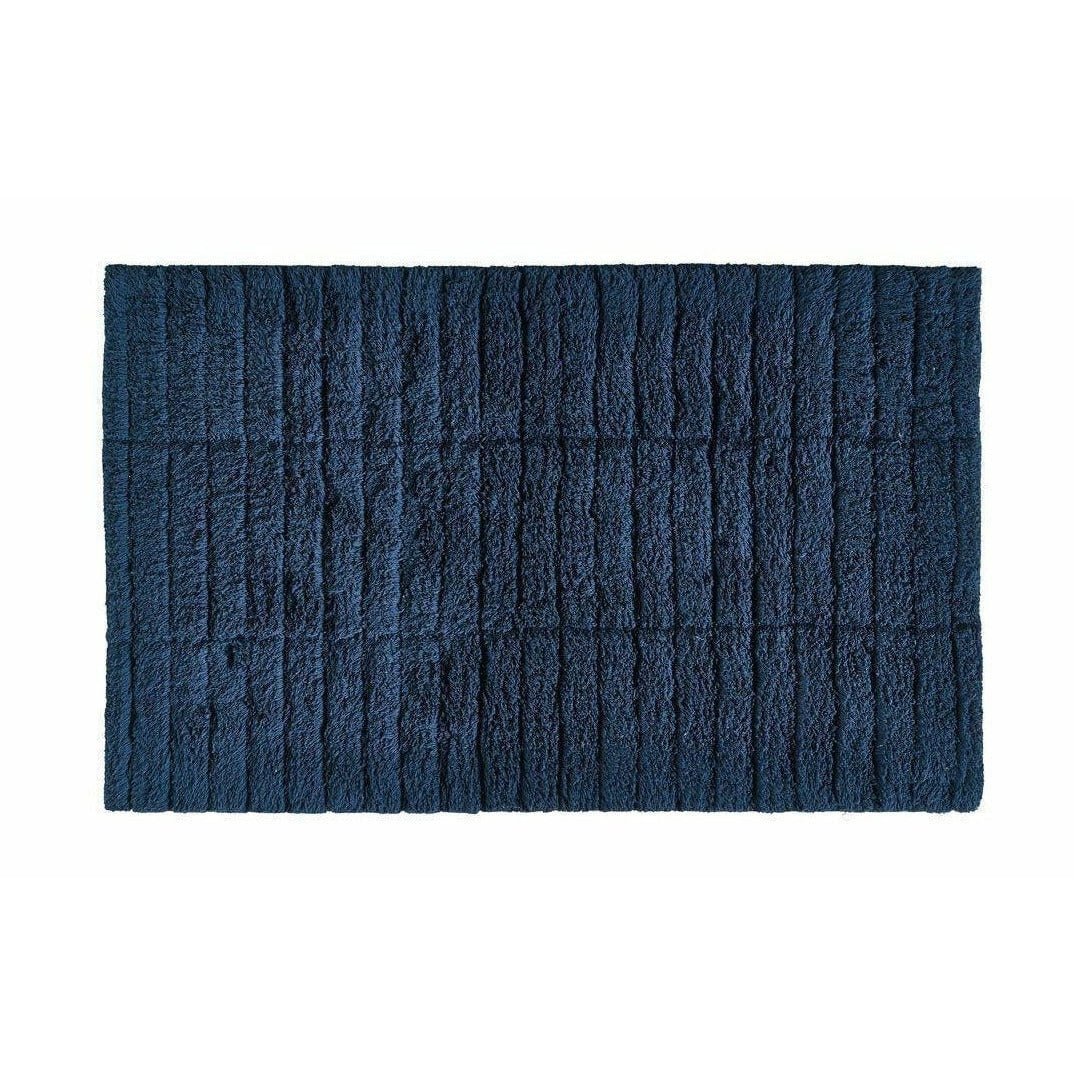 Zone Danemark Tiles Mat de bain, bleu foncé