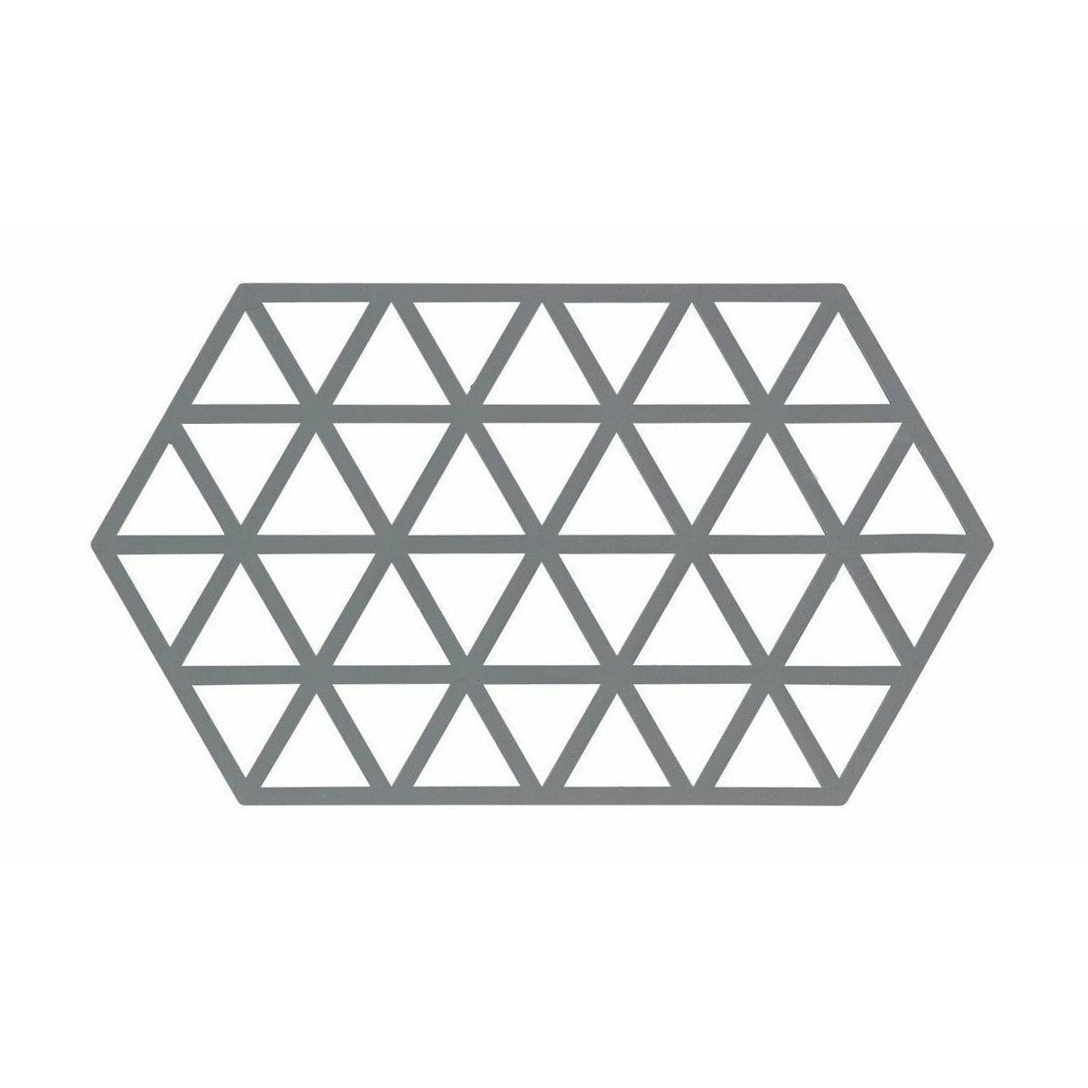 Zona Dinamarca Triángulos Coaster 24 x14 cm, gris frío