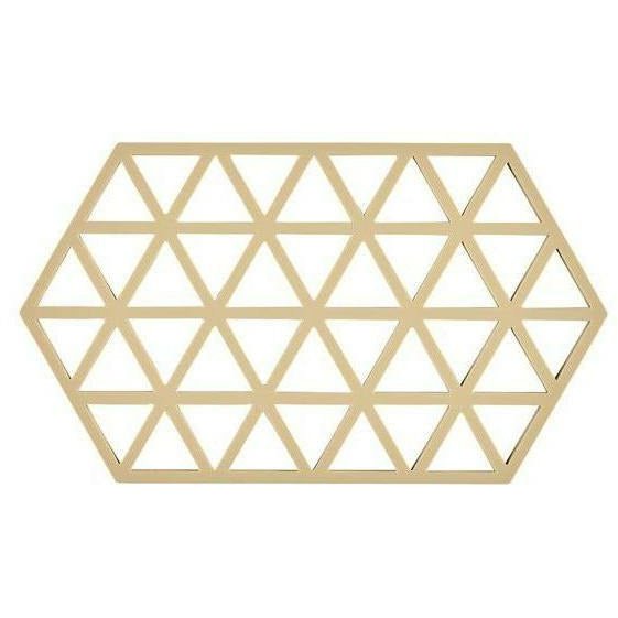 Zona Dinamarca Triángulos Coaster 24 x14 cm, arena tibia