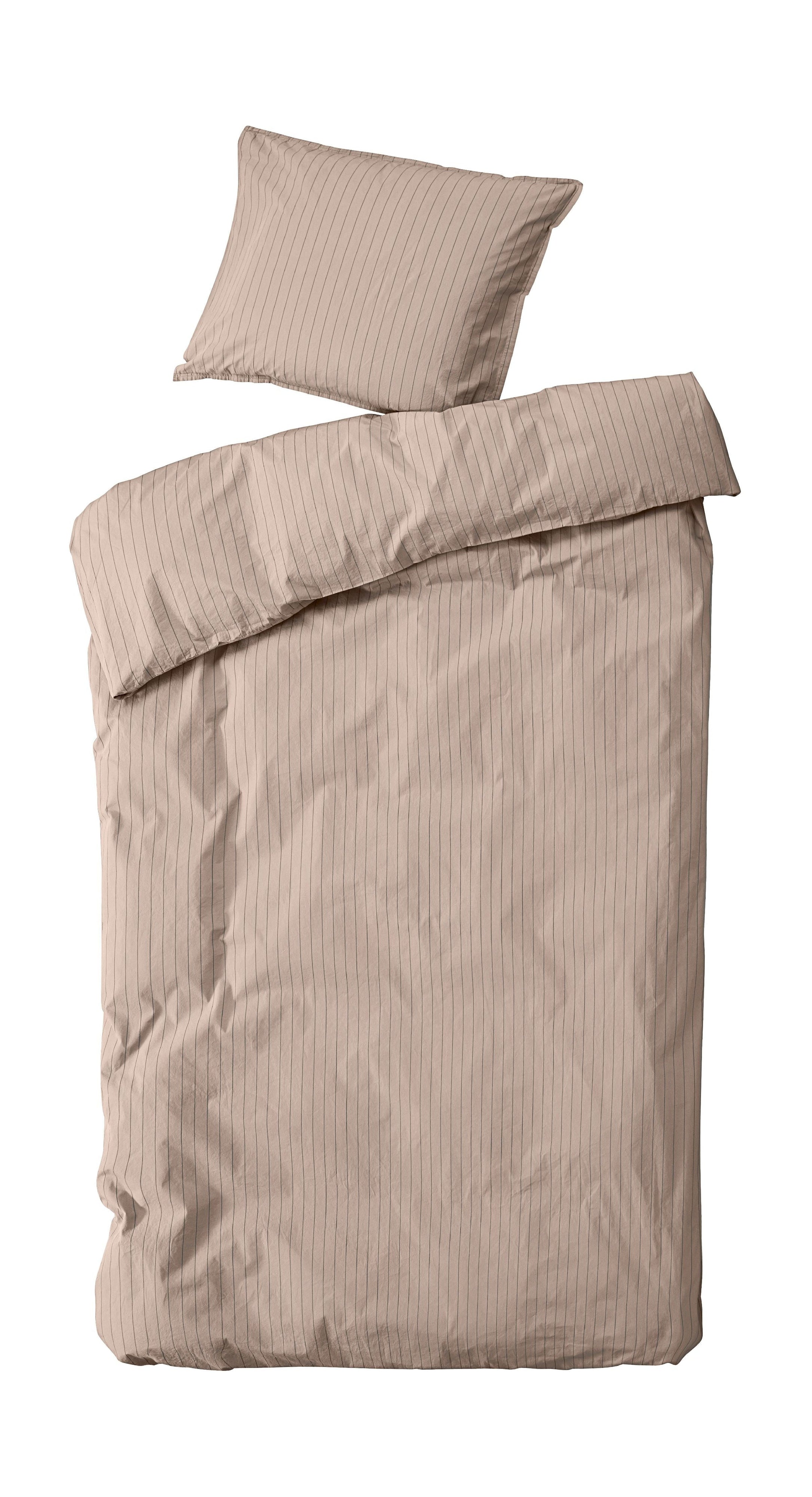 Por nord Dagny Bed Linen Set 200x140 cm, paja con corteza