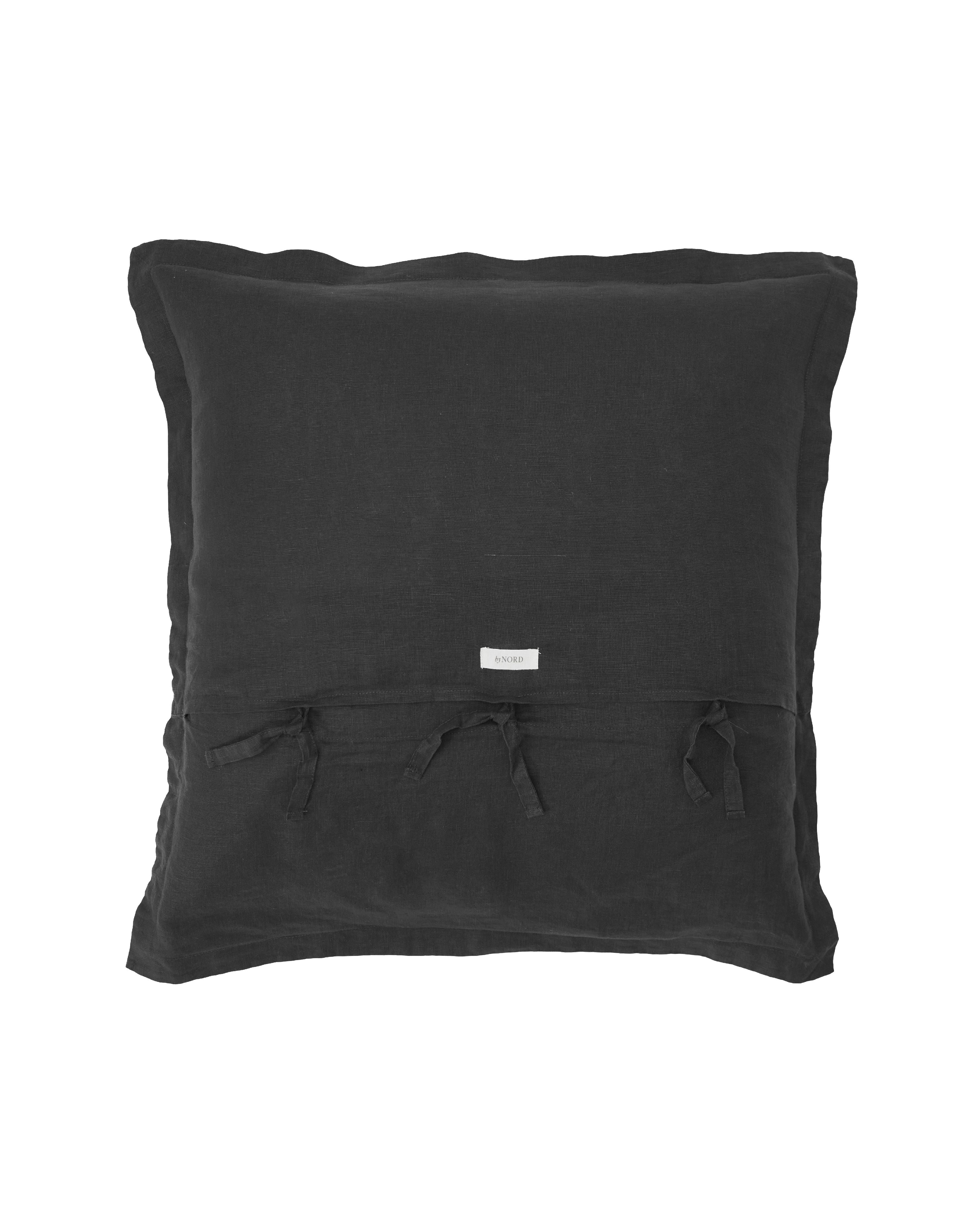 By Nord Gunhild Cushion Cover 60 X60 Cm, Coal