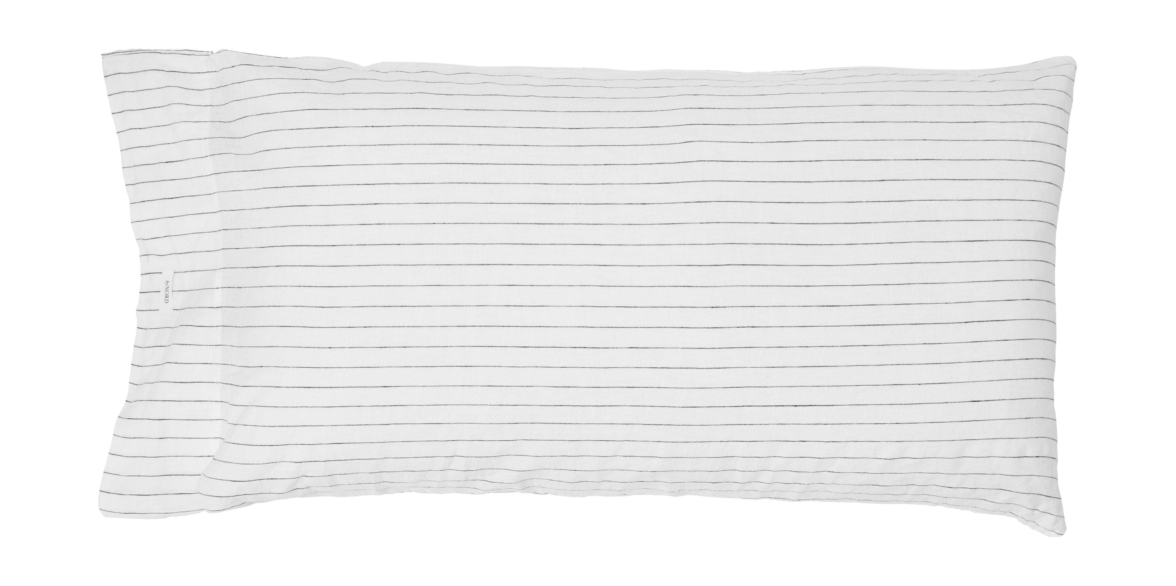 Von Nord Gunhild Pillowcase 90x50 cm, Schnee mit Kohle