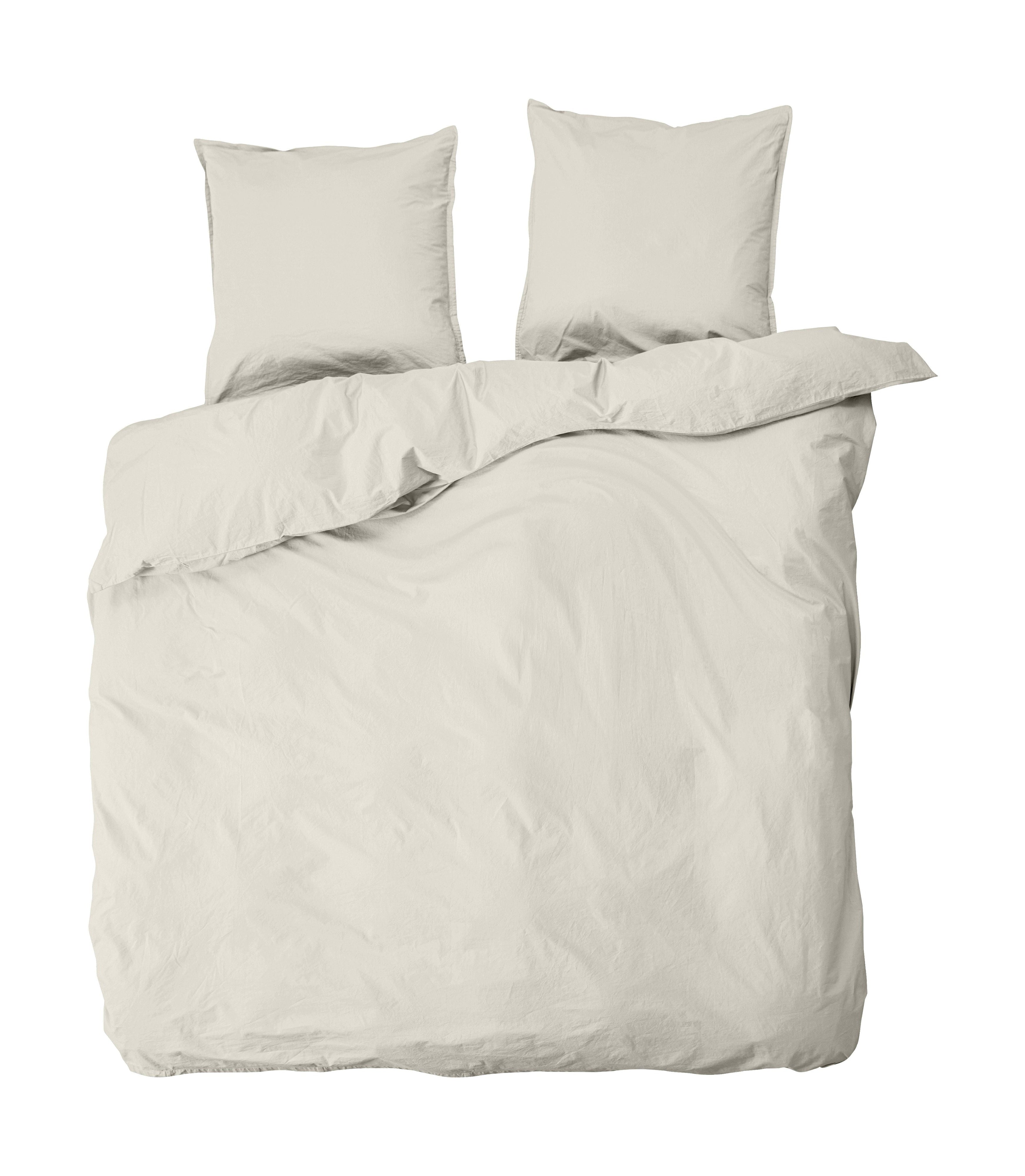 Por Nord Ingrid Bed Linen Set 220x220 cm, Shell