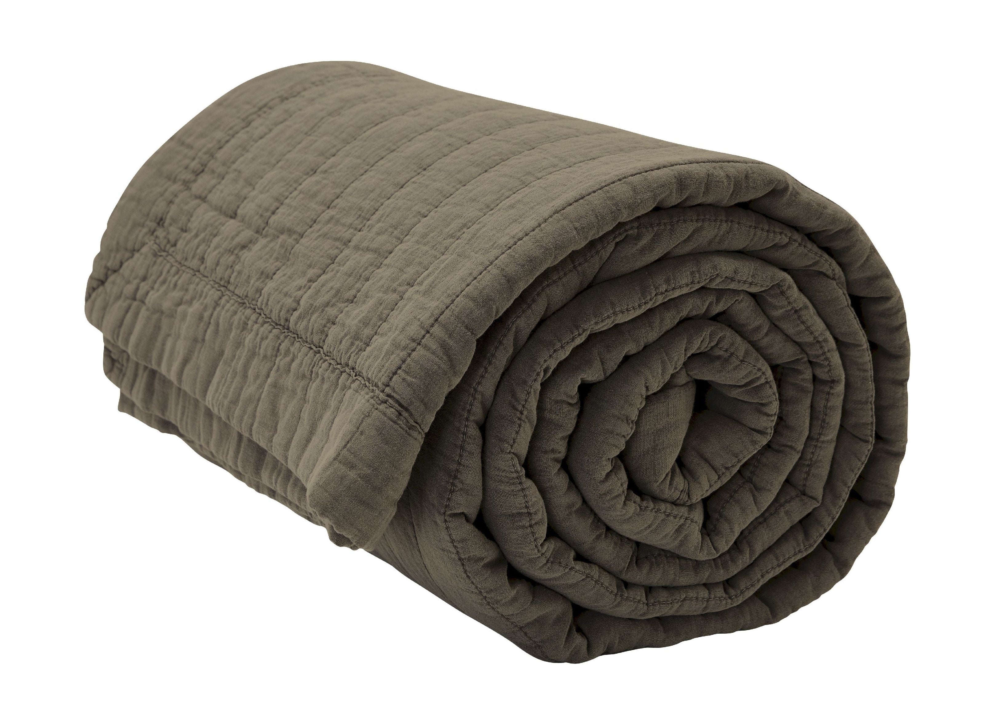 Par Nord Magnhild Mandouted Bedpread 280 x160 cm, Bark