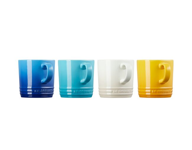 Ensemble de collection Le Creuset Riviera avec 4 tasses de cappuccino