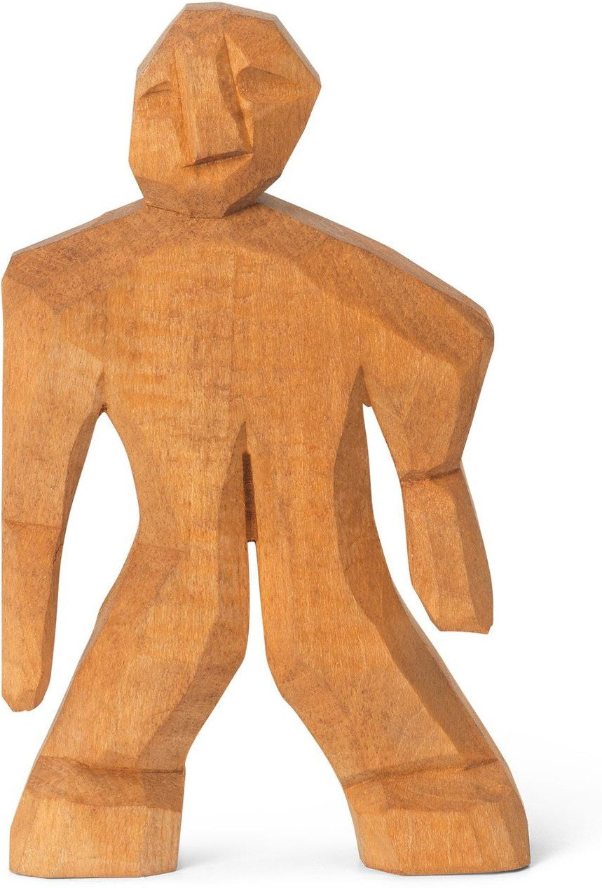 Ferm Living Otto Hand Carved Figure, Orange
