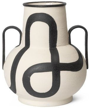 Ferm Living Trace Vase, Off White