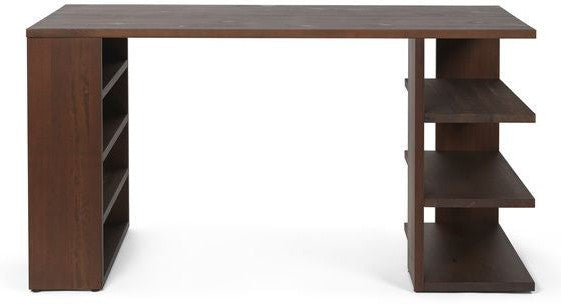 Ferm Living Edre Desk, Dark Stenced Pine