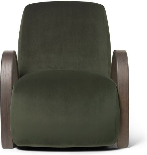 Ferm Living Buur Lounge Chair Rich Velvet, Pine