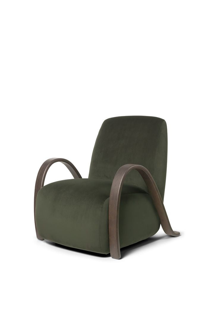 Ferm Living Buur Lounge Sillón Rich Velvet, Pine