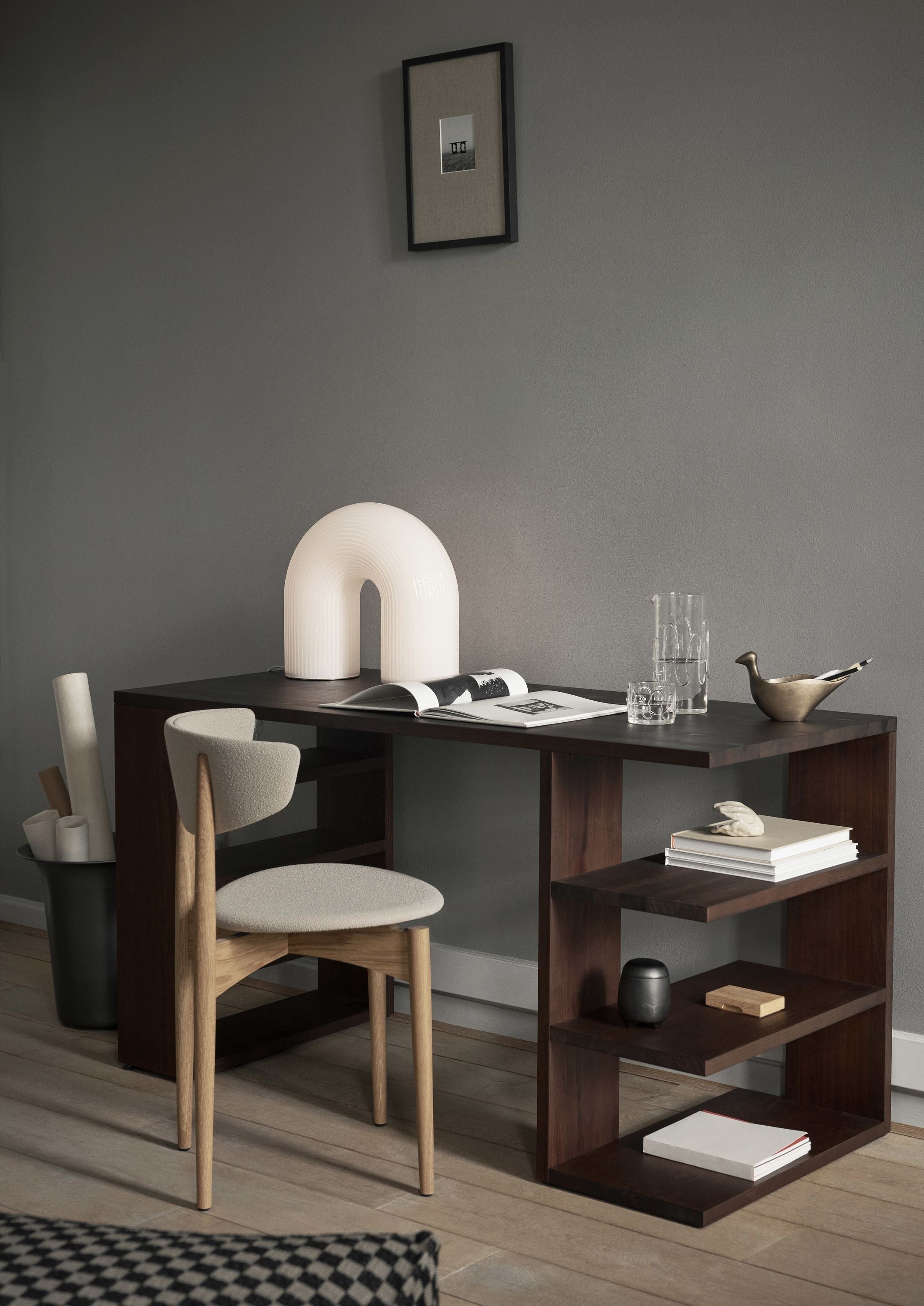 Ferm Living Edre Desk, dunkle Kiefer