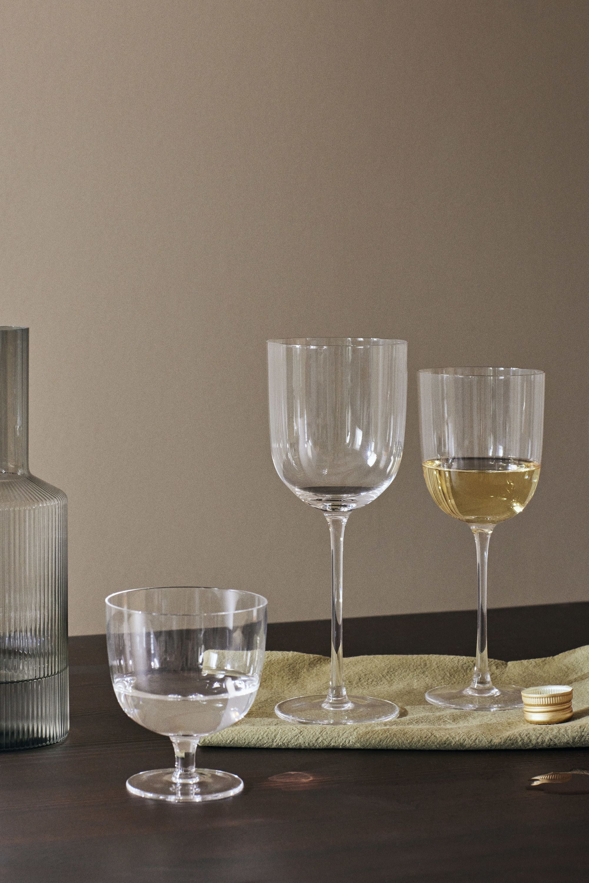 Ferm Living Host Red Vine Glasses 36 Cl Sæt på 2, Clear