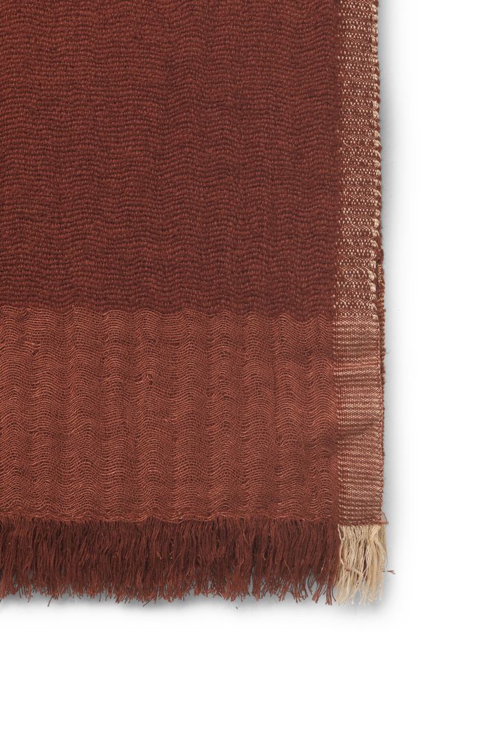 Ferm Living Weaver Throw, Red Brown