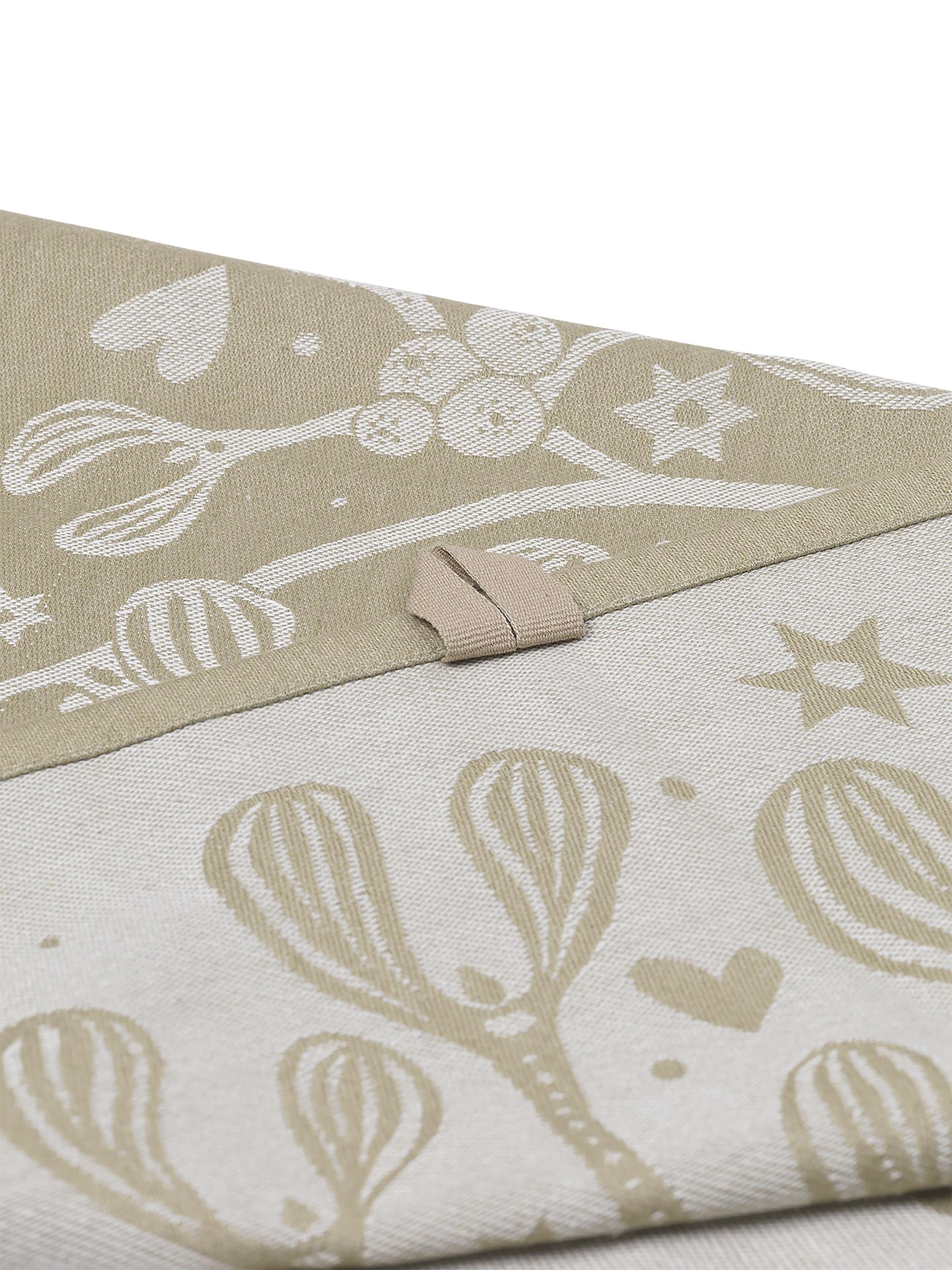 Ferm Living Mistletoe Tea Towel, Sand