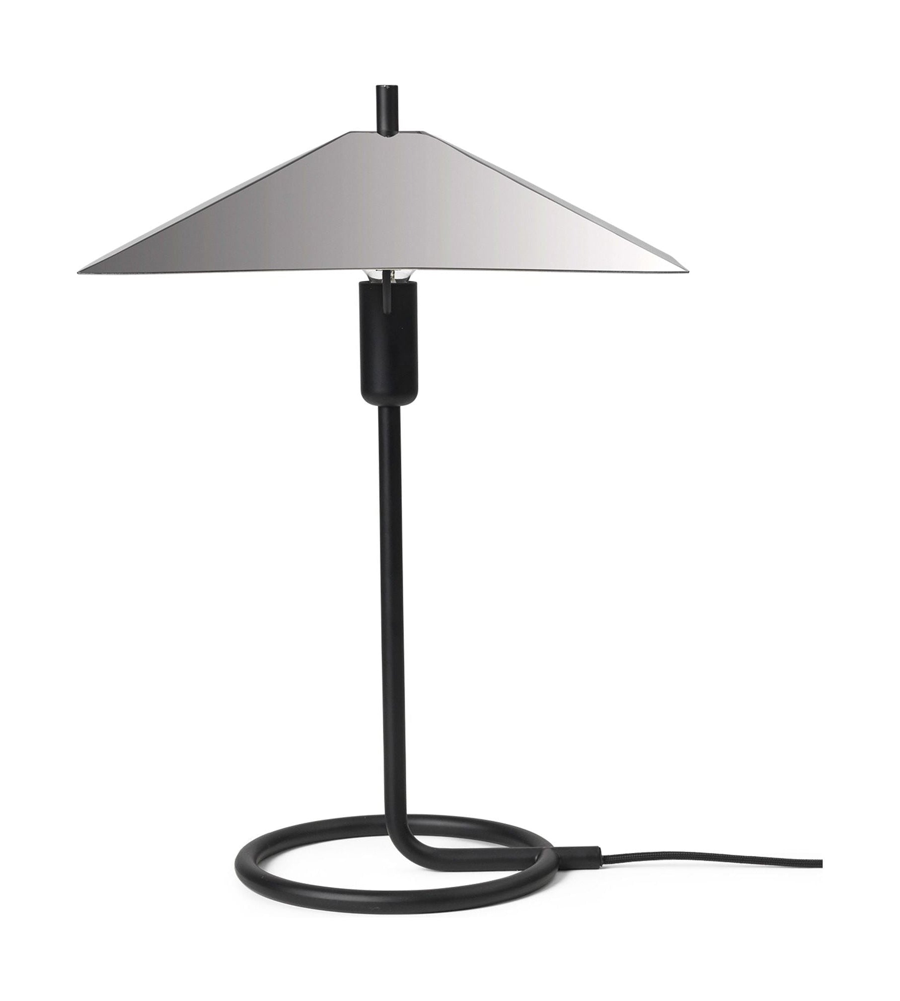 Lampe de table Ferm Living Filo, carré, noir / miroir poli